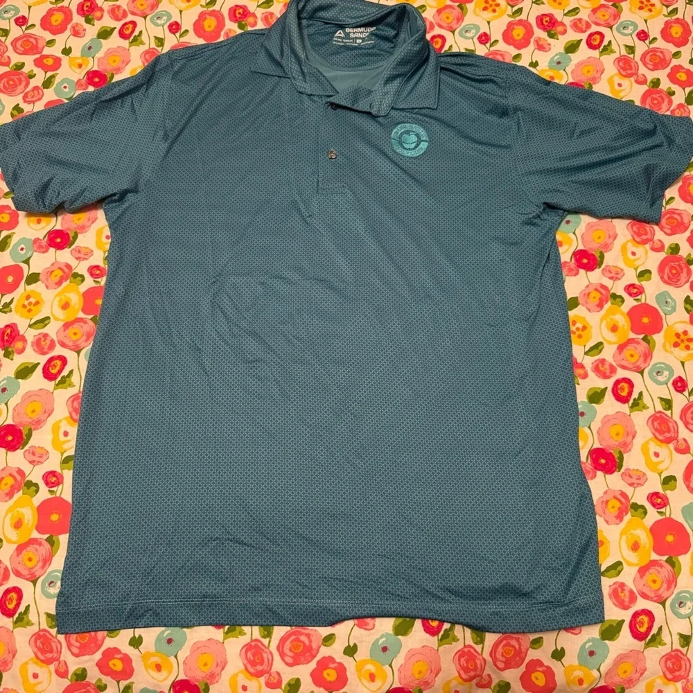 Men’s medium Bermuda sands golf polo orchards - Picture 1 of 4